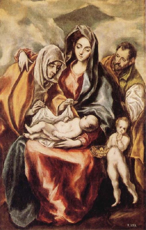 El Greco The Holy Family with St Anne and the Young St JohnBaptist china oil painting image